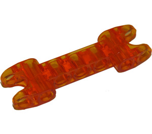 LEGO Transparent Orange Double Ball Joint Connector (50898)
