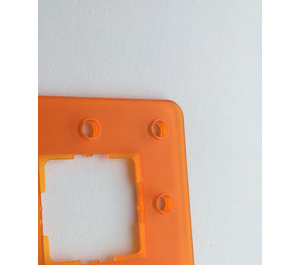 LEGO Transparent Orange Frame 3 x 3 Holes (45493)