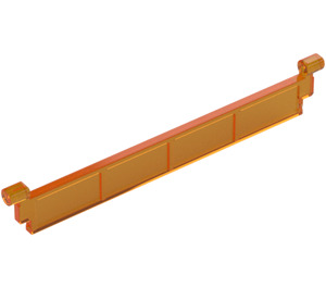 LEGO Transparent Orange Garage Roller Door Section without Handle (4218 / 40672)