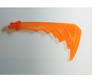 LEGO Transparent Orange Katana with Trailing Effect