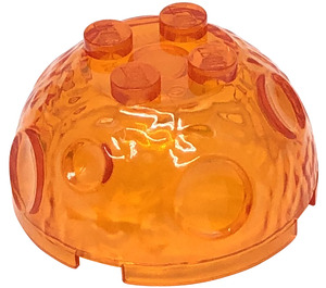 LEGO Transparent Orange Meteor top half (30286)