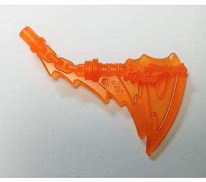 LEGO Transparent Orange Nunchucks with Trailing Effect