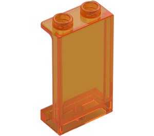 LEGO Transparent Orange Panel 1 x 2 x 3 with Side Supports - Hollow Studs (35340 / 87544)