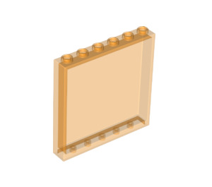 LEGO Transparent Orange Panel 1 x 6 x 5 (35286 / 59349)