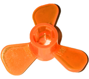 LEGO Orange Transparent Hélice avec 3 Lames (6041)