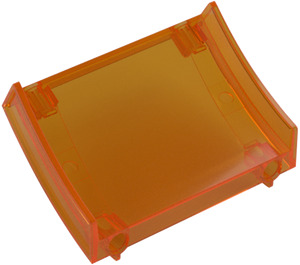 LEGO Transparent Orange Ramp Section (77823)