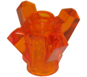LEGO Transparent Orange Rock 1 x 1 with 4 Points (11127 / 28568)
