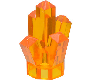 LEGO Transparentes Orange Felsen 1 x 1 mit 5 Punkten (28623 / 30385)