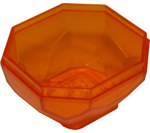 LEGO Orange transparent Osciller 4 x 4 x 1.6 Bas (30294 / 42291)