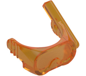 LEGO Transparant oranje Scuba Masker met Lucht Slang (30090 / 35244)