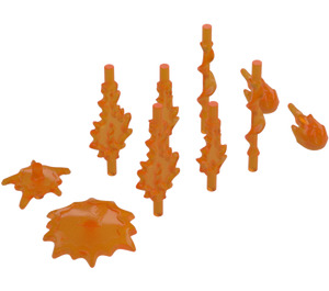 LEGO Transparent Orange Set of Power Burst Parts (35032)