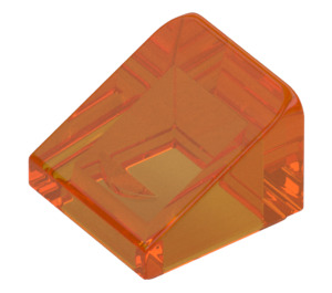 LEGO Transparant oranje Helling 1 x 1 (31°) (50746 / 54200)