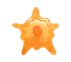 LEGO Transparent Orange Small Power Burst Shield