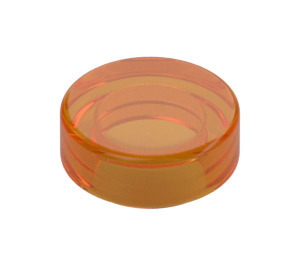 LEGO Orange Transparent Tuile 1 x 1 Rond (35381 / 98138)