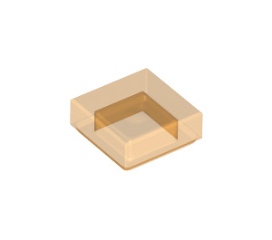 LEGO Transparent Orange Tile 1 x 1 with Groove (3070 / 30039)