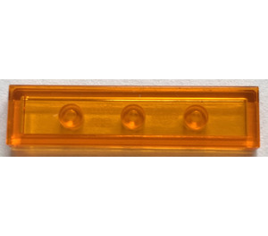 LEGO Orange Transparent Tuile 1 x 4 (2431 / 35371)