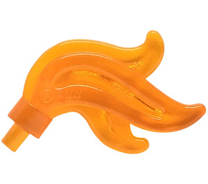 LEGO Transparent Orange Triple Feather Plume (Compact) (28661 / 64647)