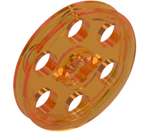 레고 투명한 오렌지 쐐기 벨트 바퀴 (4185 / 49750)