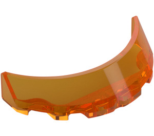 LEGO Transparent Orange Windscreen 1 x 3 x 6 Curved (35299 / 62360)