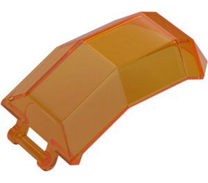 LEGO Transparent Orange Windscreen 4 x 4 x 4.3 with Handle (11289 / 63791)