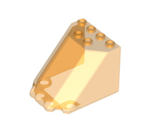 LEGO Transparant oranje Voorruit 4 x 5 x 3 (30251 / 35169)