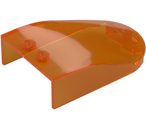 LEGO Transparent Orange Windscreen 4 x 6 x 1.3 (18973 / 35303)