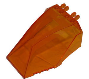 LEGO Transparent Orange Windscreen 8 x 6 x 4 (62694)