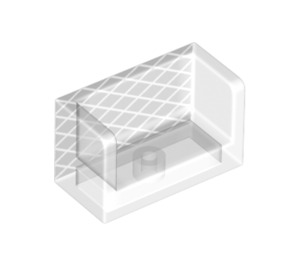 LEGO Transparent Panel 1 x 2 x 1 mit geschlossen Ecken mit Football Net (23969 / 67284)