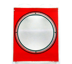 LEGO Transparent Panel 1 x 2 x 2 with Porthole without Side Supports, Hollow Studs (4864 / 43804)