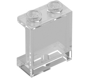 LEGO Transparent Panel 1 x 2 x 2 med sidostöd, ihåliga knoppar (35378 / 87552)