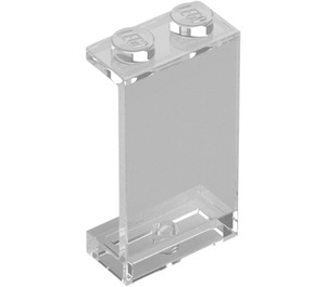 LEGO Transparent Paneel 1 x 2 x 3 ohne seitliche Stützen, hohle Noppen (2362 / 30009)