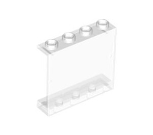 LEGO Transparent Panneau 1 x 4 x 3 sans supports latéraux, tenons creux (4215 / 30007)