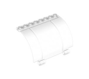 LEGO Transparent Panel 5 x 8 x 3.3 Curved with Axle Holes (76798)