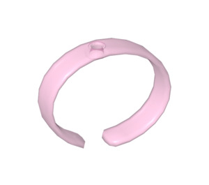 LEGO Transparant roze Bangle 45 x 57 x 12 met 1 Basis (47912)