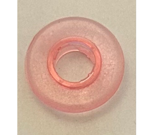 LEGO Transparentes Rosa Clikits Bead Ring (Groß, Dünn, mit Loch) (45472 / 45473)