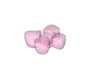 LEGO Transparant roze Clikits Butterfly 2 x 2 (51676)