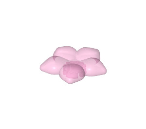 LEGO Transparent Pink Clikits Icon: Hawaii Flower with 5 Petals (53657)