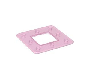 LEGO Transparentes Pink Rahmen 3 x 3 Löcher (45493)