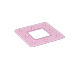 LEGO Transparentes Rosa Rahmen 3 x 3 Löcher (45493)