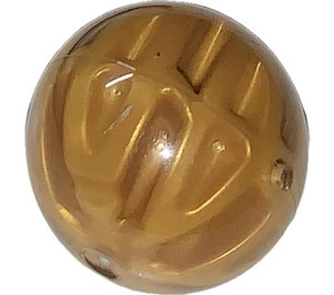 LEGO Gjennomsiktig Plast Ball med Gold Inner Ball (92534)