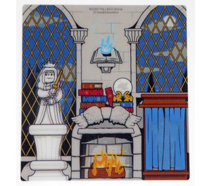 LEGO Transparent Plastik Lenticular Hintergrund mit Ravenclaw Common Room (104683)