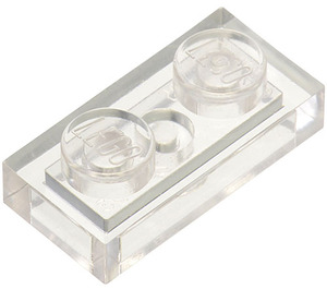 LEGO Transparent assiette 1 x 2 (3023 / 28653)