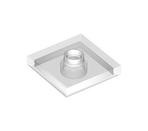 LEGO Transparent Plate 2 x 2 with Groove and 1 Center Stud (23893 / 87580)