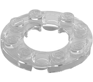 LEGO Transparent Plate 4 x 4 Round with Cutout (11833 / 28620)