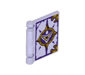 LEGO Transparent Purple Book Cover with Nexo Knights Book Of Evil (24093 / 25282)