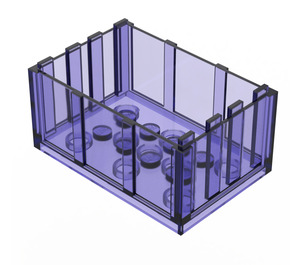 LEGO Transparent Purple Box 4 x 6 (4237 / 33340)