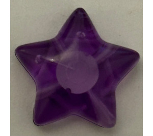 LEGO Transparent Purple Clikits 2 x 2 Large Star with Base (45464)