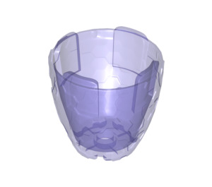 LEGO Transparent Purple Cocoon Half (11598)