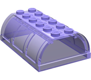 LEGO Transparent Purple Container 4 x 6 Lid  (4238 / 33341)