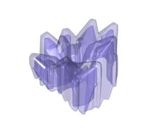 LEGO Violet transparent Crystal avec Épingle 3 x 5 x 4 (25534)